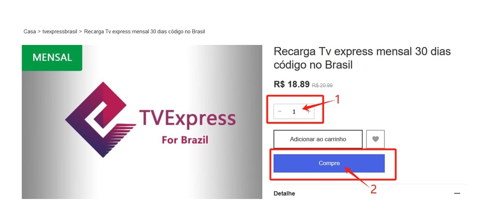 recarga express tv