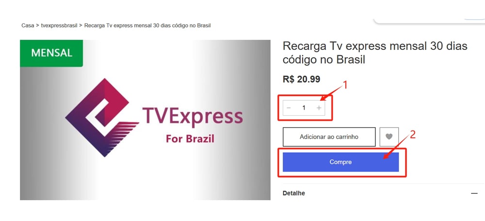 recarga de tv express