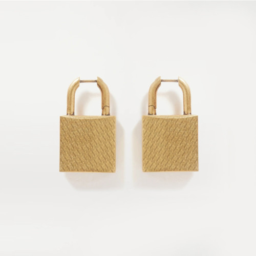 NIGO Free Shipping Fashion Ladies Casual Locks Stud Earrings Accessories Jewelry #nigo89296