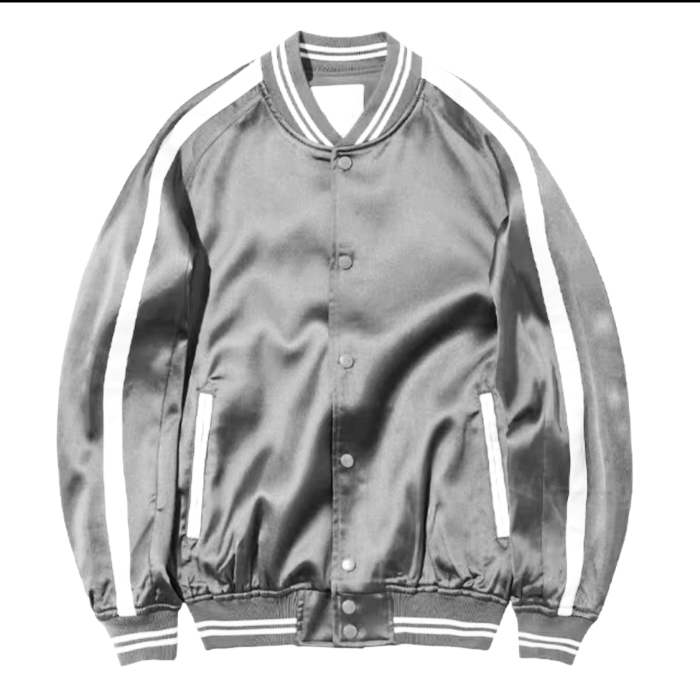 Silk Contrast Button Jacket #nigo8487