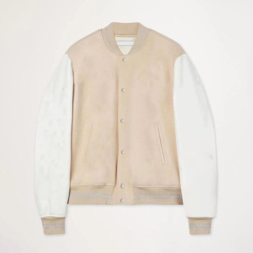 NIGO Leather And Woolen Patchwork Jacket #nigo5432