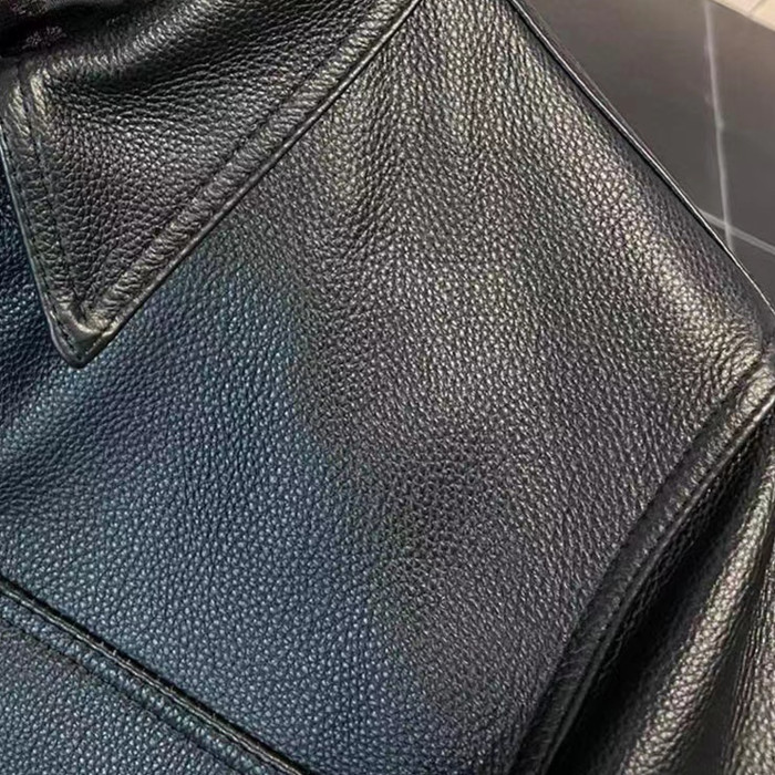 NIGO Men's And Women's Lychee Leather Jacket #nigo7558