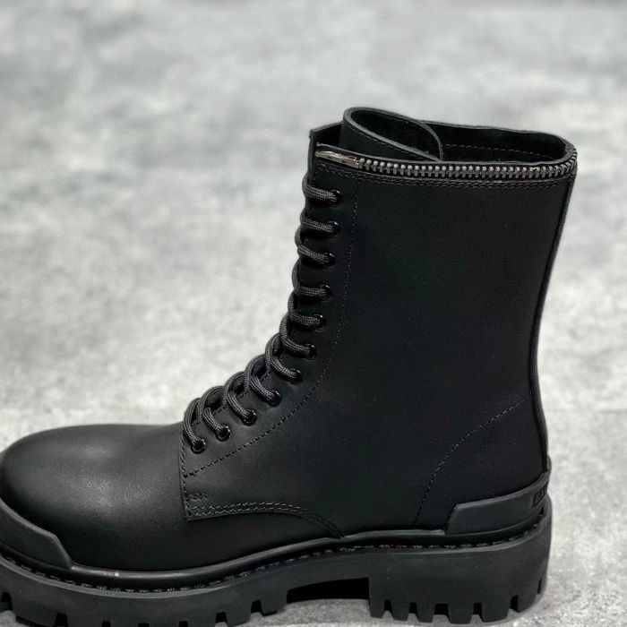 NIGO Leather Matte Lace Up Martin Boots Shoes #nigo5463