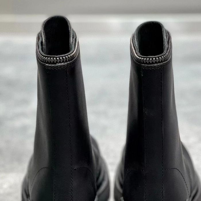 NIGO Leather Matte Lace Up Martin Boots Shoes #nigo5463