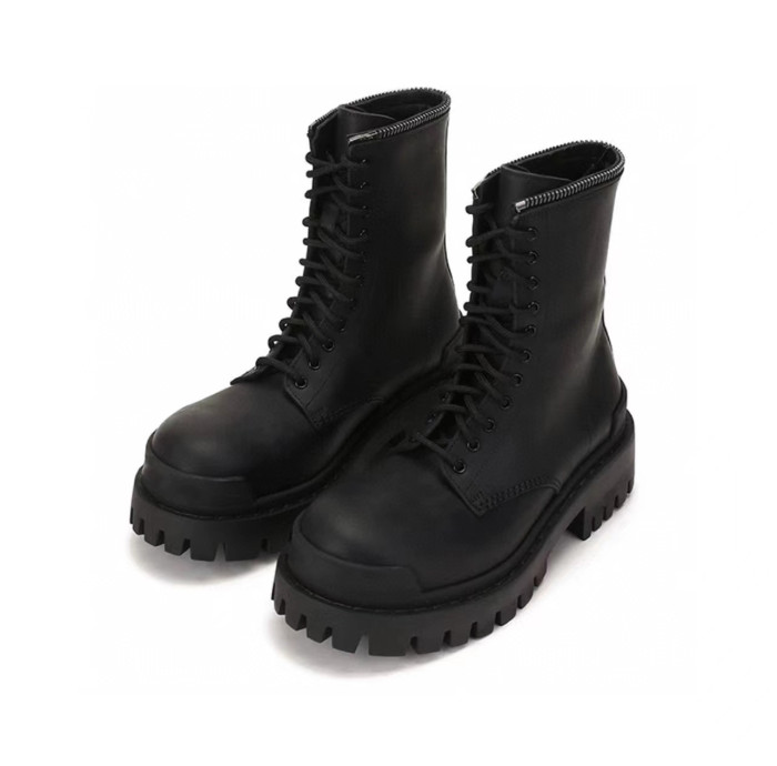 NIGO Leather Matte Lace Up Martin Boots Shoes #nigo5463