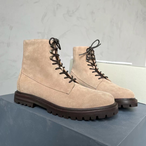 NIGO Waxed Suede Leather Lace Up Martin Boots Shoes Sneakers #nigo56283