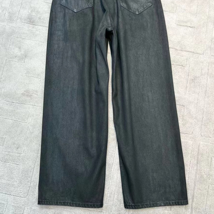 Men's And Women's Leather Wide Leg Pants #nigo9475