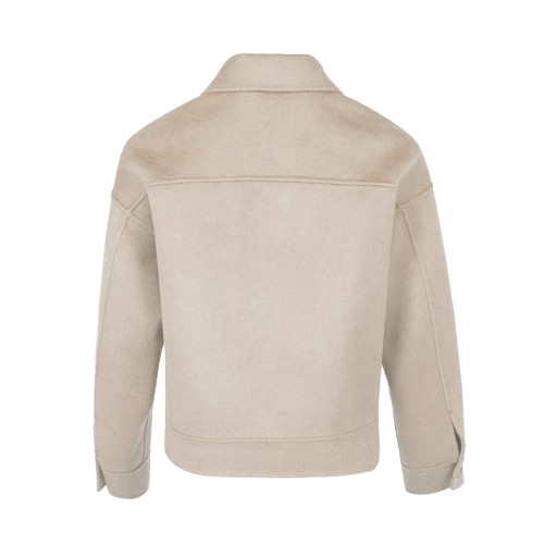 Woolen Tweed Short Jacket Coat #nigo8556