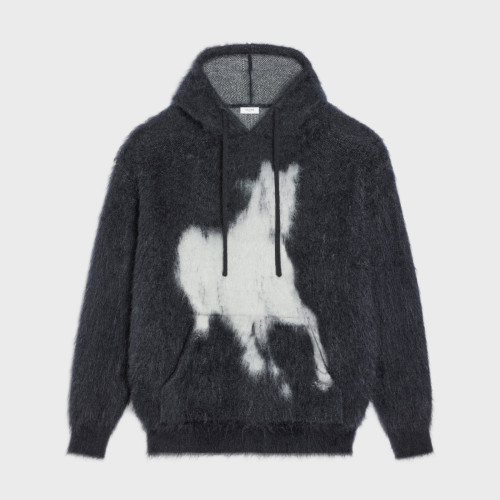 Mohair Hooded Knitted Sweater #nigo5452