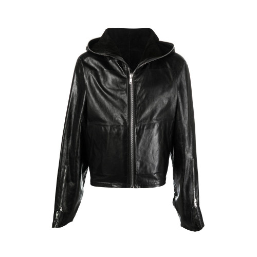 NIGO Hooded Leather Jacket Coat #nigo9431