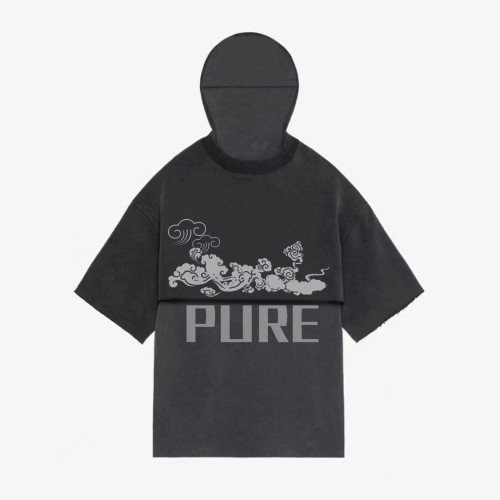 NIGO Cotton Two-Piece T-Shirt Short Sleeve Hoodie Pullover #nigo5787