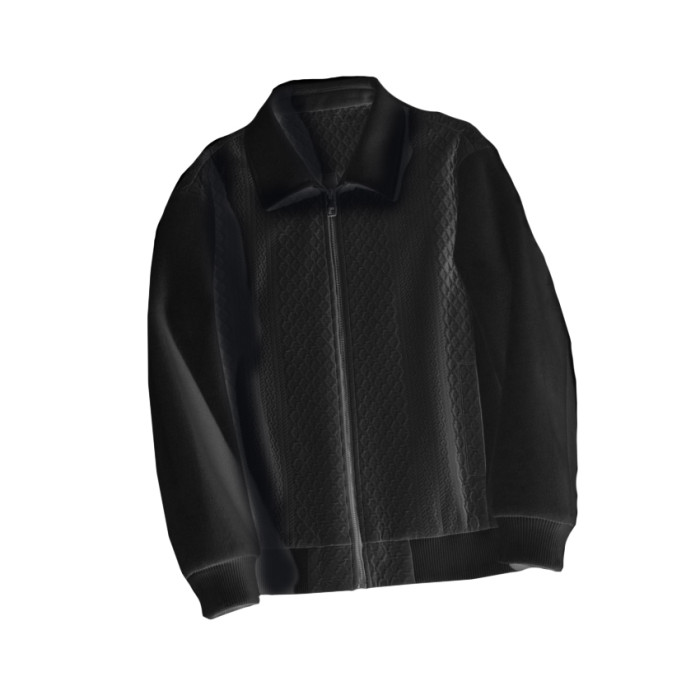 NIGO Leather Wooled Patch Zip Jacket  #nigo5792