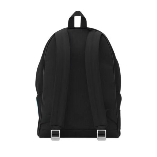 NIGO Embroidered Letter Fabric Leather Panel Backpack Schoolbag Bag #nigo56519