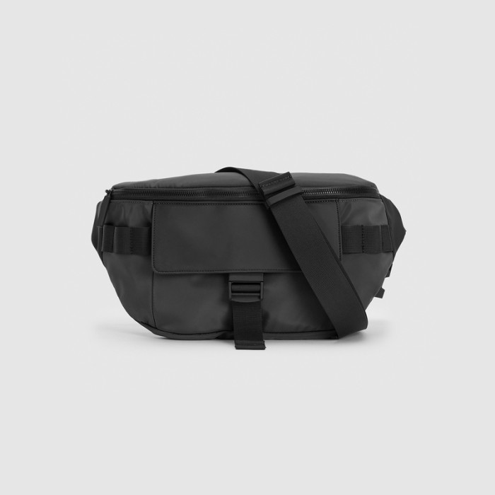 NIGO Black Smooth Cow Leather Shoulder Bag Bags #nigo56562