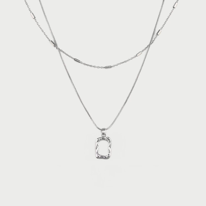 NIGO Gold Silver Decorative Pattern Chain Necklace #nigo56937