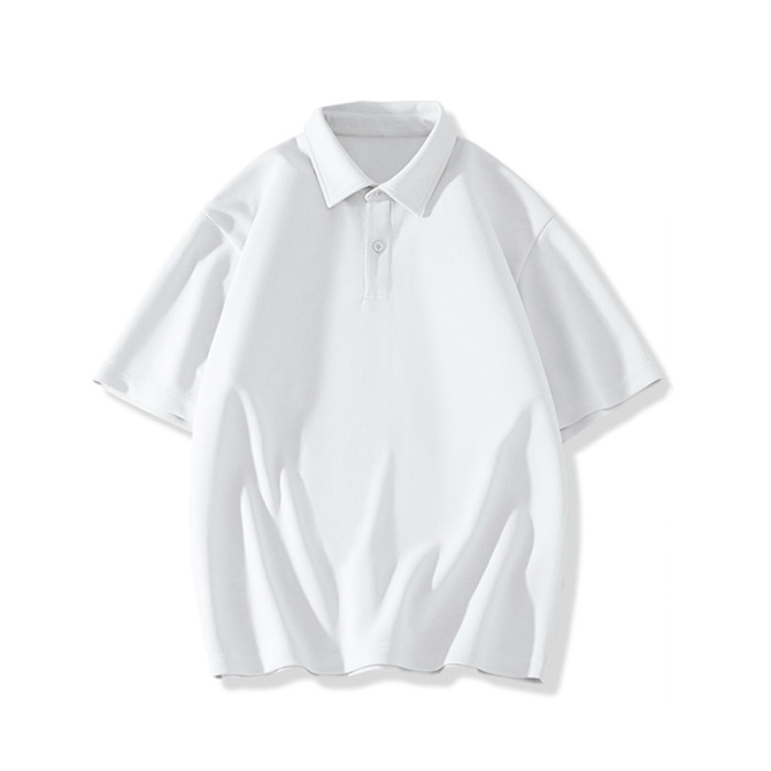 NIGO Solid Cotton Short Sleeve Polo Shirt #nigo94255