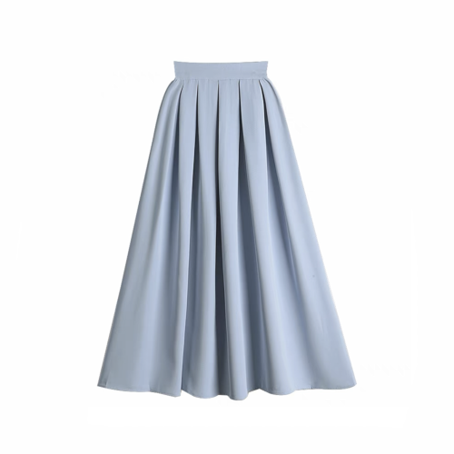 NIGO Summer Cotton Long Pleated Skirt  #nigo56978