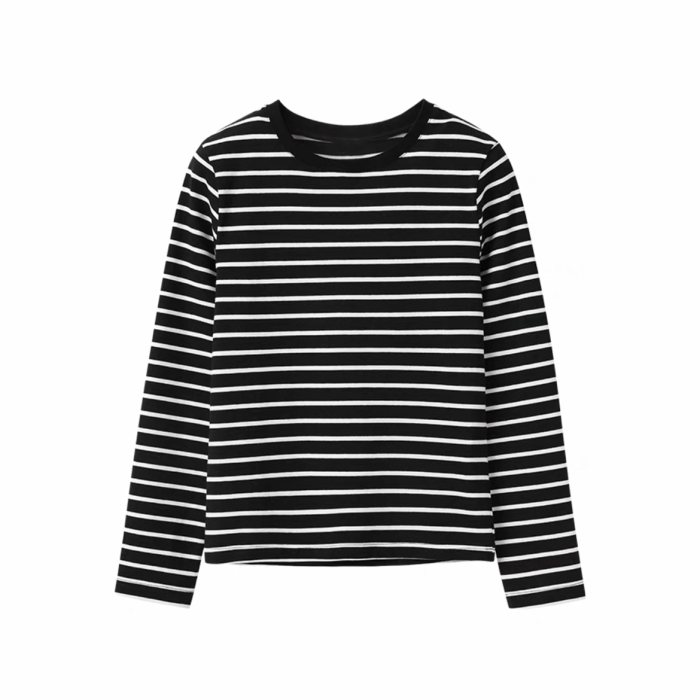 NIGO Spring And Autumn Cotton Stripe Pullover Sweatshirt #nigo57226