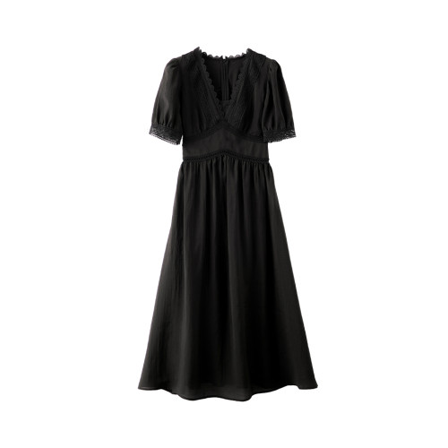 NIGO Black Vertical Cut Dress Skirt NGVP #nigo56835