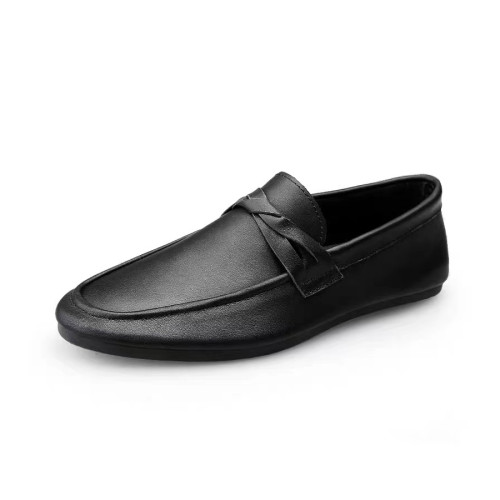 NIGO Black Leather Loafers Shoes #nigo94338