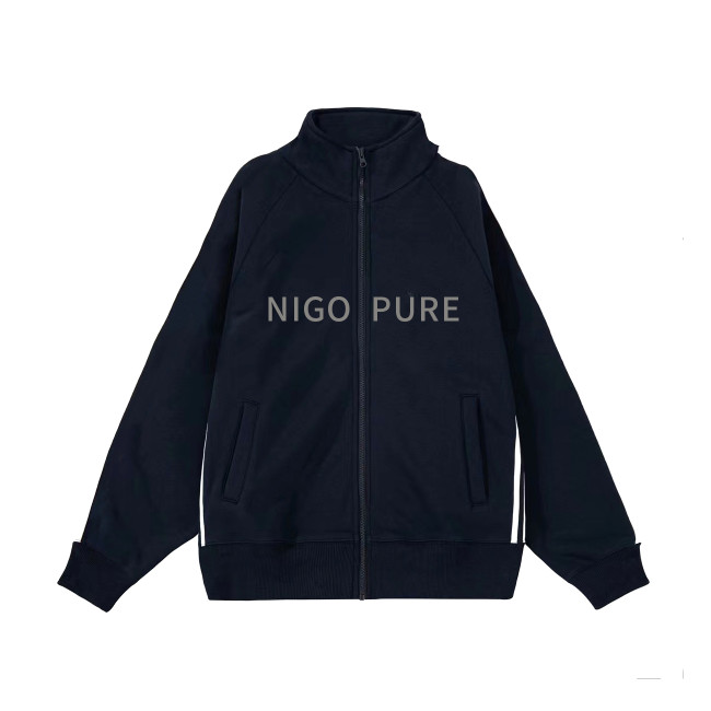NIGO Long Sleeved Zippered Baseball Jacket #nigo94334