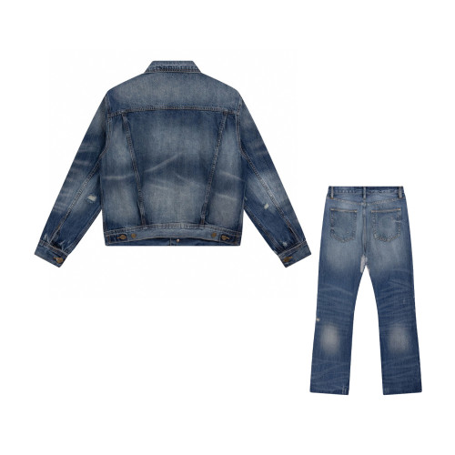 NIGO Washed Denim Jacket Pants Set Suit #nigo94365