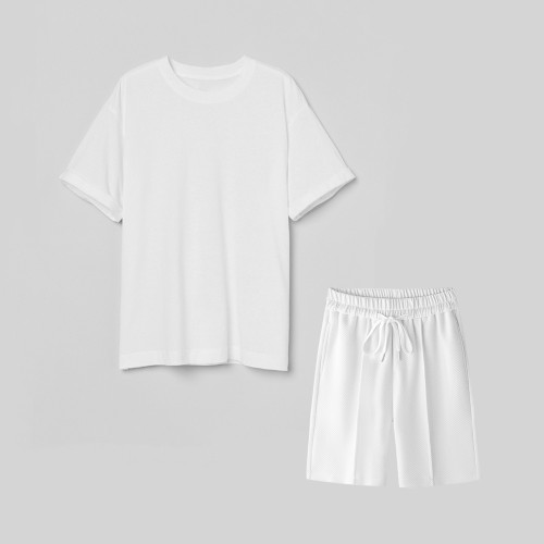 NIGO Cotton Short Sleeve T-shirt Elastic Shorts Set Suit #nigo94384