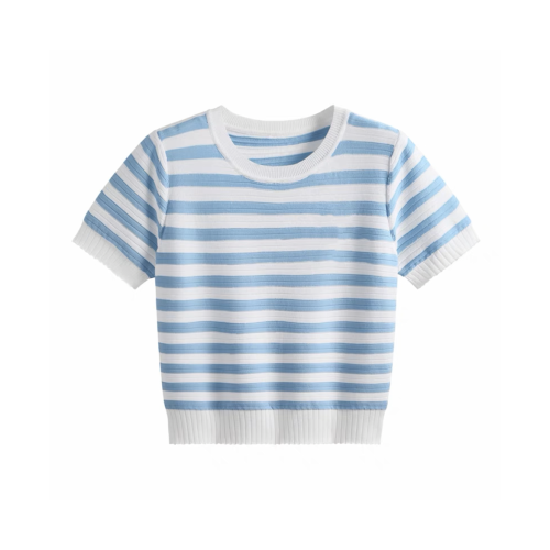 NIGO Summer Cotton Short Striped Short Sleeve T-shirt #nigo57361