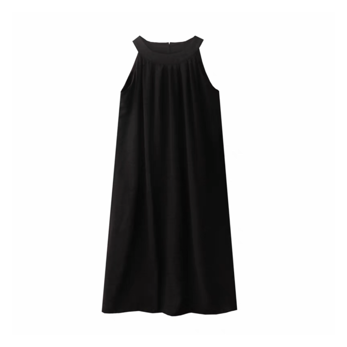 NIGO Summer Black Pattern Mid Length Dress #nigo57384