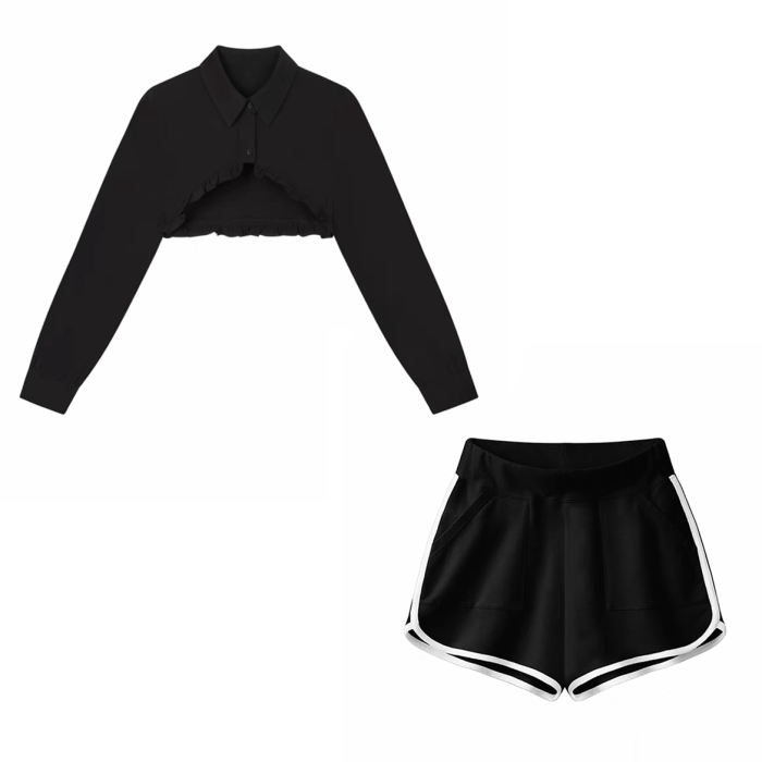 NIGO Black Short Sleeved Top And Shorts Set #nigo57383