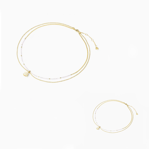NIGO Gold Decoration Paired With Necklace Bracelet Set #nigo94428