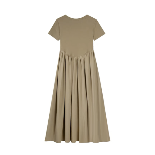 NIGO Summer Khaki Print Long Dress #nigo57234