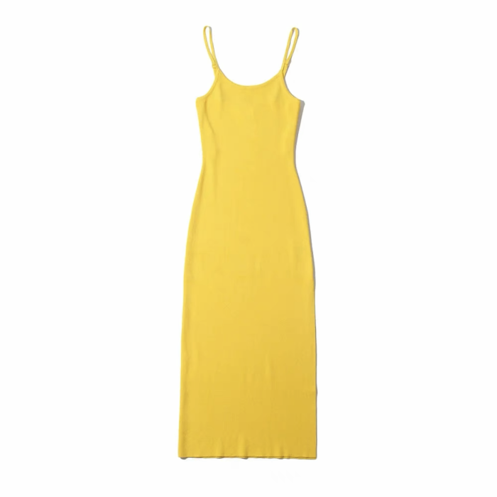 NIGO Summer Yellow Strap Dress #nigo57463