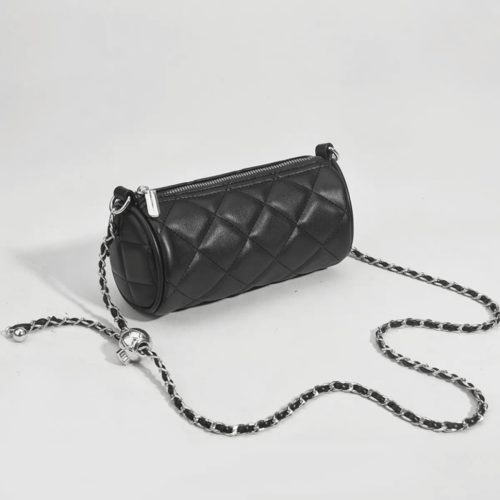 NIGO Leather Cylindrical Crossbody Shoulder Bag #nigo57533