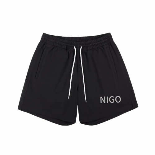 NIGO Black Casual Sports Letter Shorts #nigo94569