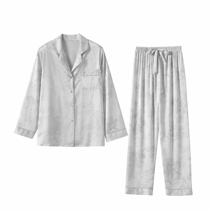 NIGO Spring and Autumn Printed Long Sleeve Pants Pajama Set #nigo57573