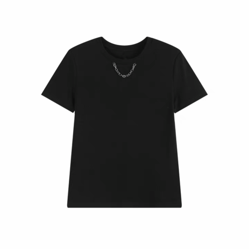 NIGO Black Cotton Chain Short Sleeve T-shirt #nigo57568