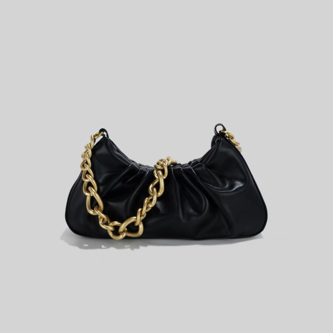NIGO Black Leather Chain Bag #nigo57626