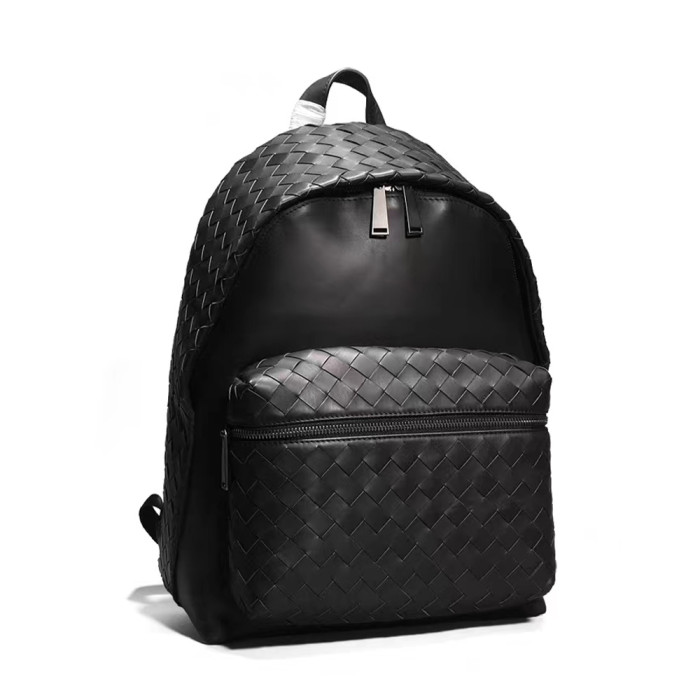 NIGO Black Leather Backpack Bag #nigo6514