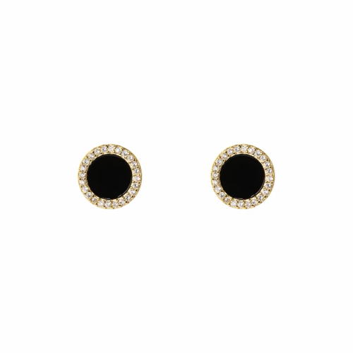 NIGO Black Circle Letter Earrings #nigo84128