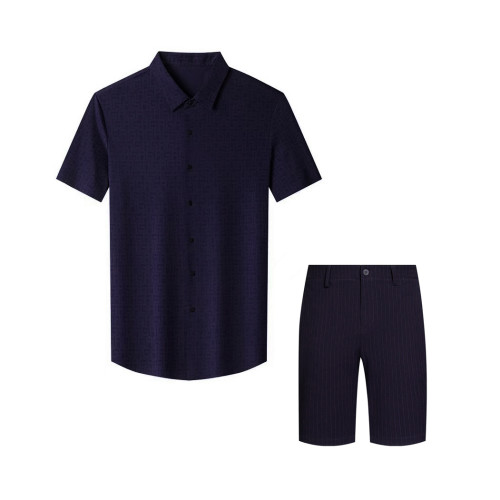 NIGO Silk Short Sleeved Shirt Shorts Set Suit #nigo94574