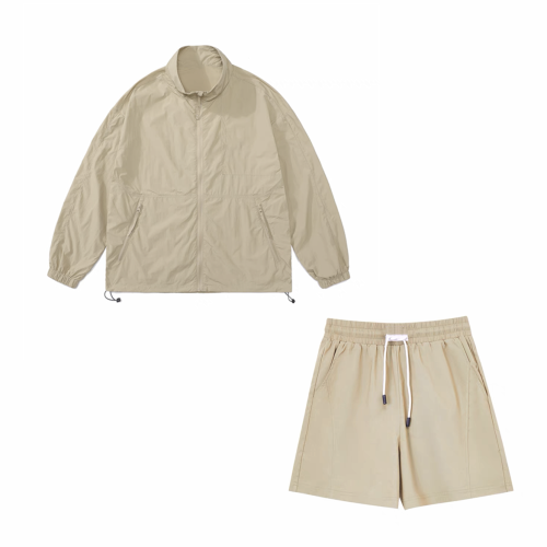 NIGO Long Sleeved Zippered Jacket Shorts Set #nigo57732