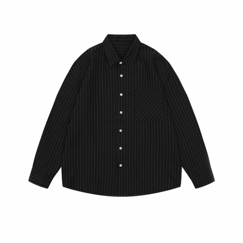 NIGO Long Sleeved Black Striped Buttoned Shirt #nigo57752