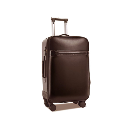 NIGO Brown Leather Trolley Case Luggage Bag Bags #nigo94594