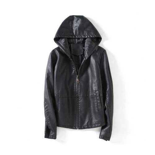 NIGO Hooded Leather Jacket Coat #nigo94596