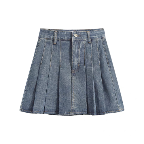 NIGO Denim Pleated Short Skirt #nigo57954