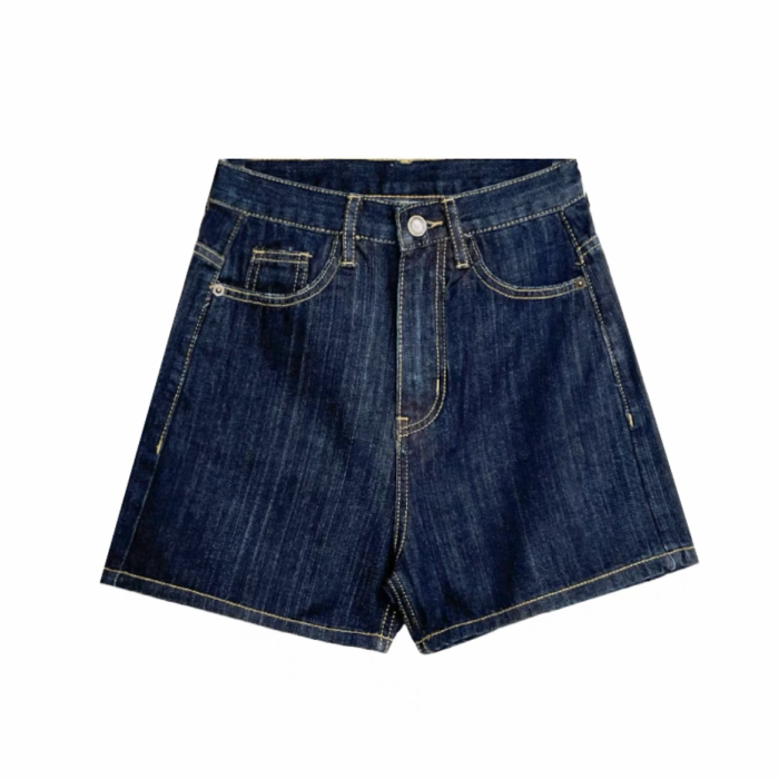 NIGO Dark Blue Denim Zippered Shorts #nigo57799