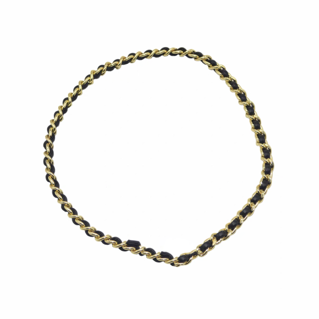 NIGO Leather Chain Splicing Necklace #nigo84143