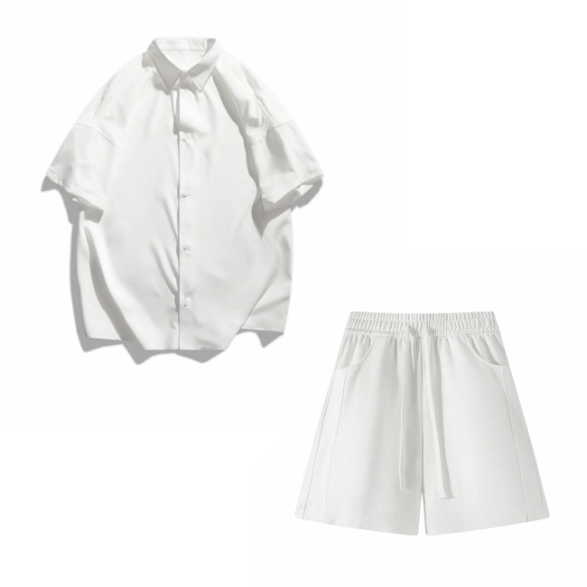 NIGO White Printed Short Sleeved Shirt And Shorts Set #nigo57976