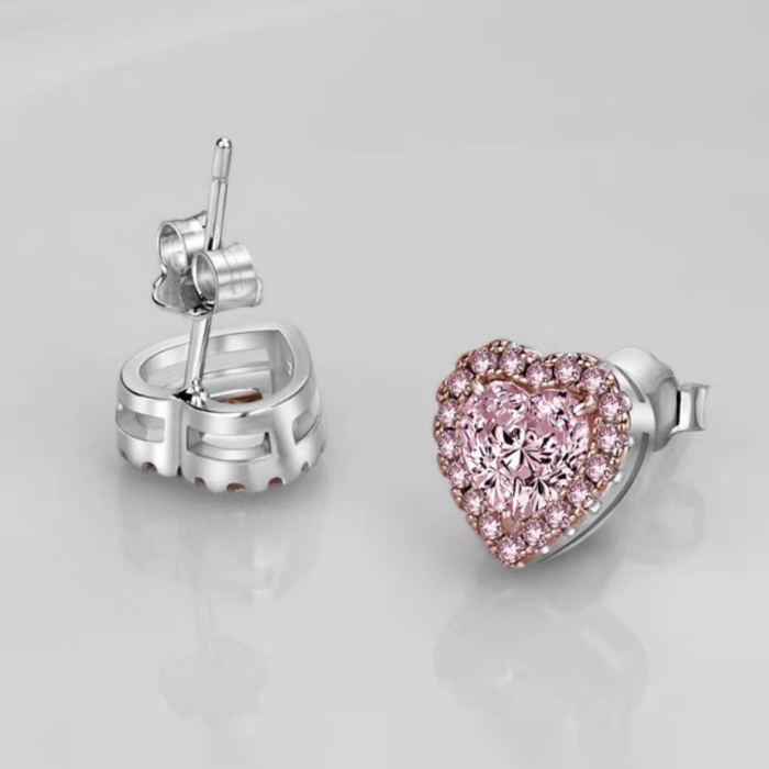 NIGO Pink Love Shiny Diamond Earrings #nigo84146